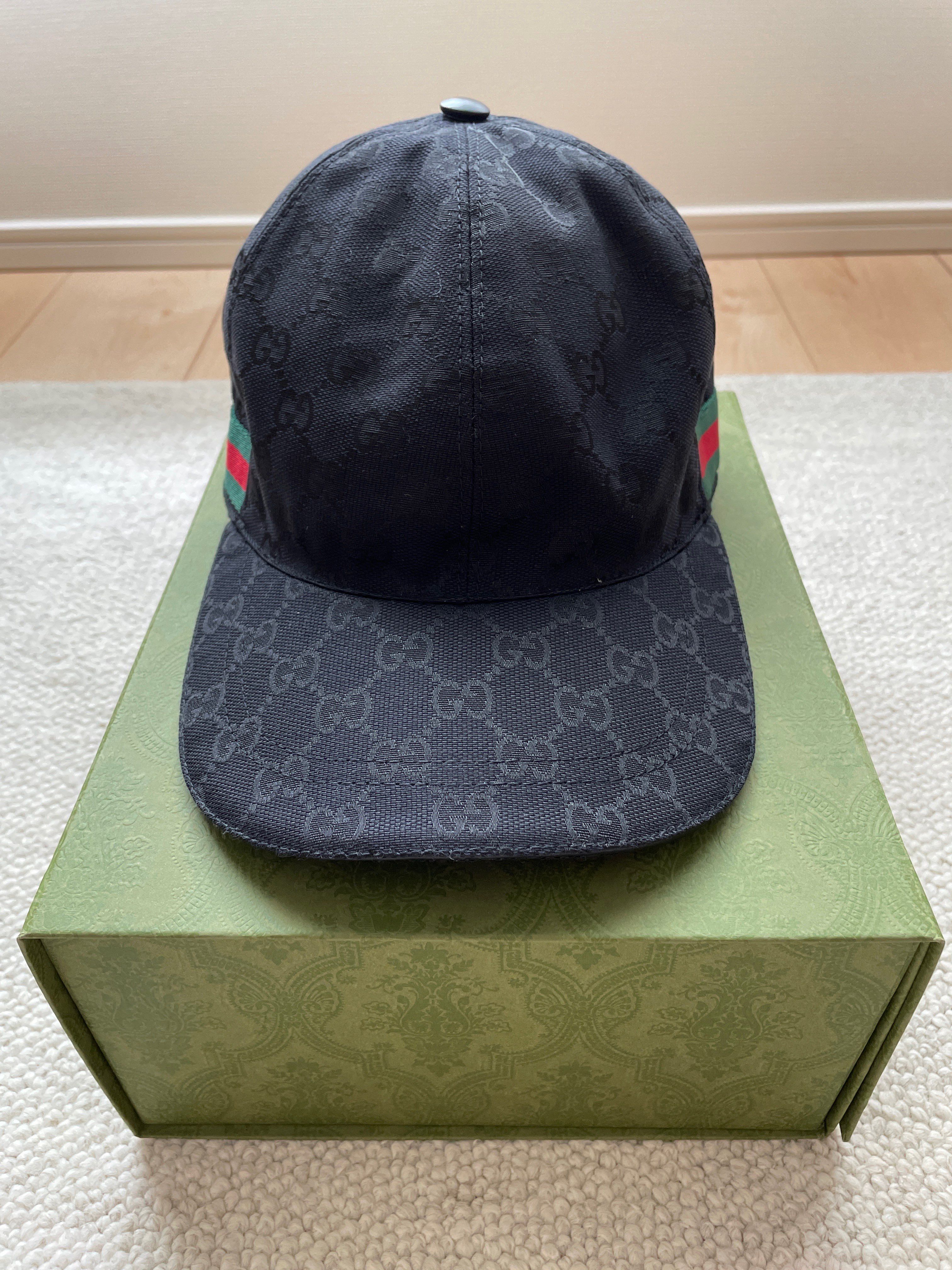 GUCCI Original GG Canvas Baseball Cap "Black"