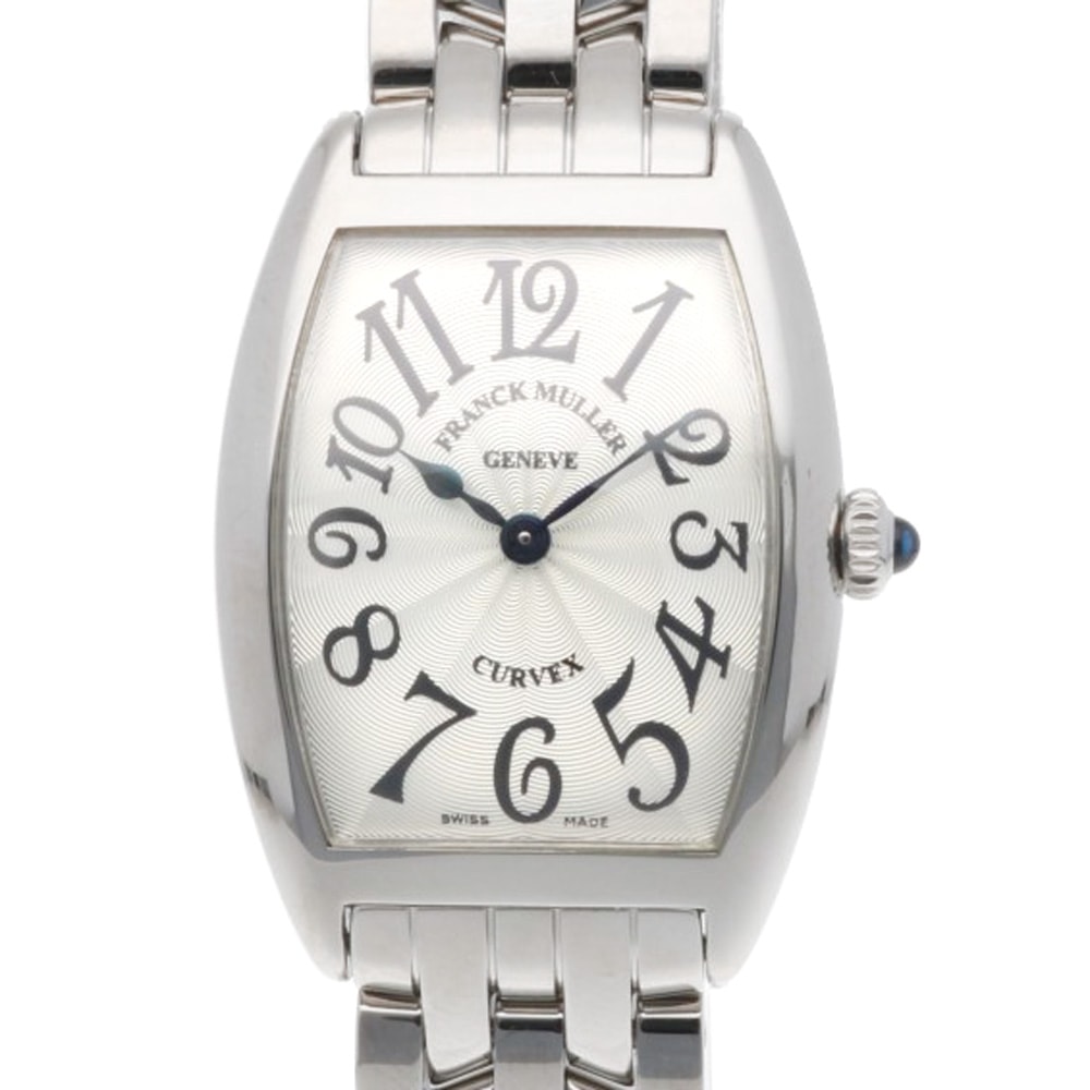 フランクミュラー トノーカーベックス 腕時計 時計 ステンレススチール 1752QZ クオーツ 磨き直し済 レディース 1年保証 FRANCK MULLER  中古