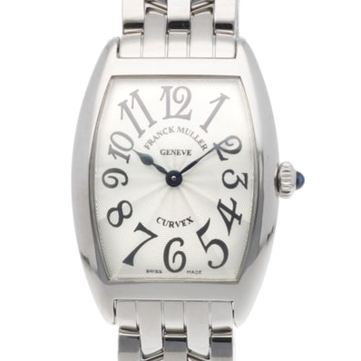 フランクミュラー トノーカーベックス 腕時計 時計 ステンレススチール 1752QZ クオーツ 磨き直し済 レディース 1年保証 FRANCK MULLER 中古