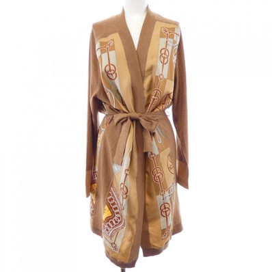 エルメス HERMES CLIQUETIS 2E2819D6 ツイルレーヌ ロングカーディガン