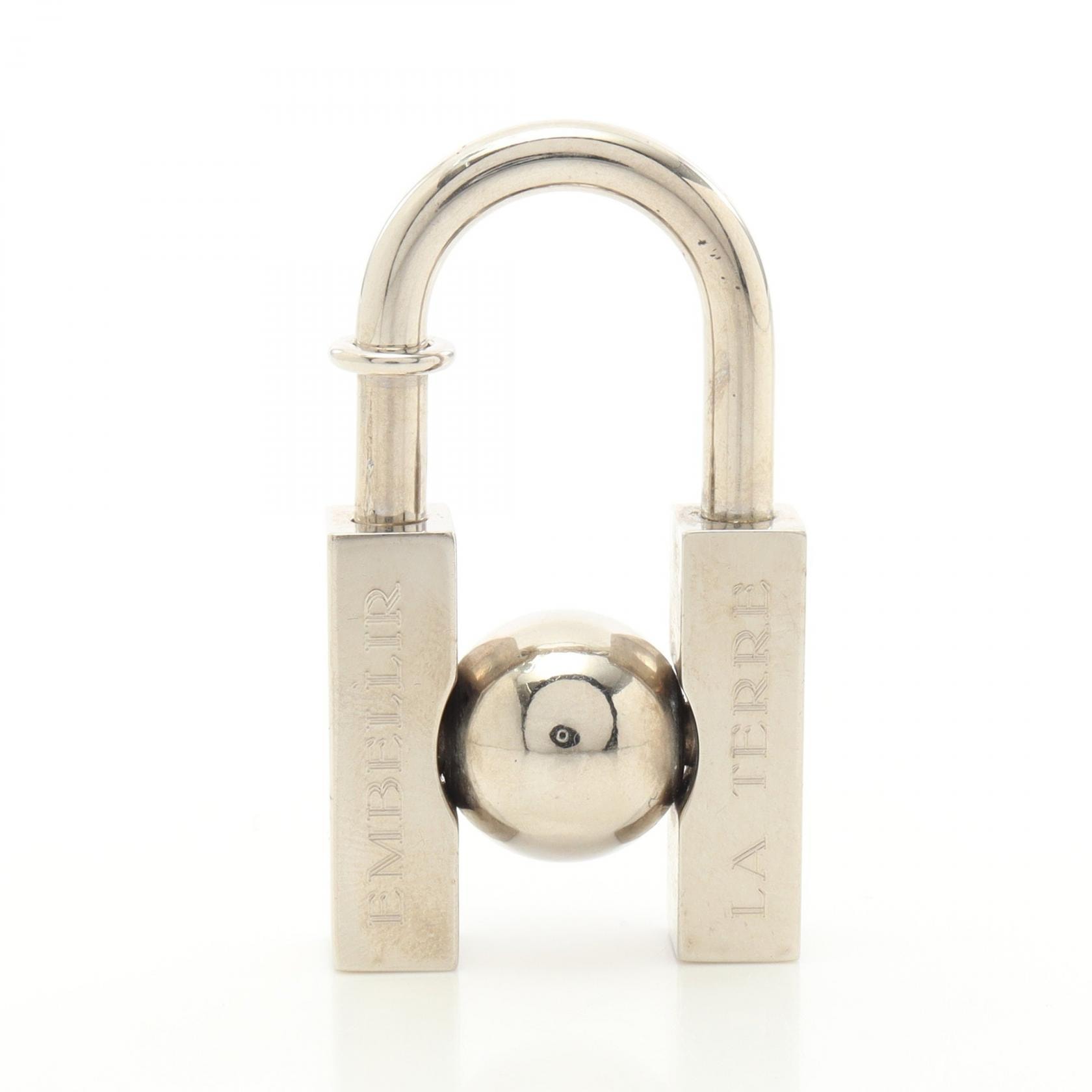 エルメス HERMES カデナチャーム L'HOMME PEUT EMBELLIR LA TERRE 2001年限定 チャーム アクセサリー メタル レディース シルバー系 【中古】