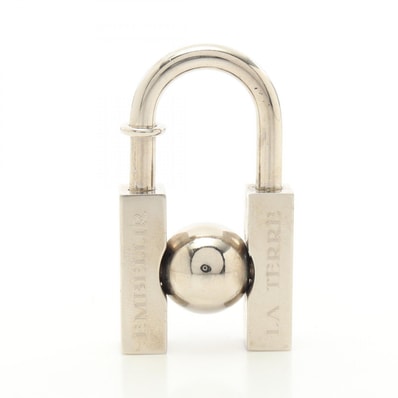 エルメス HERMES カデナチャーム L'HOMME PEUT EMBELLIR LA TERRE 2001年限定 チャーム アクセサリー メタル レディース シルバー系 【中古】