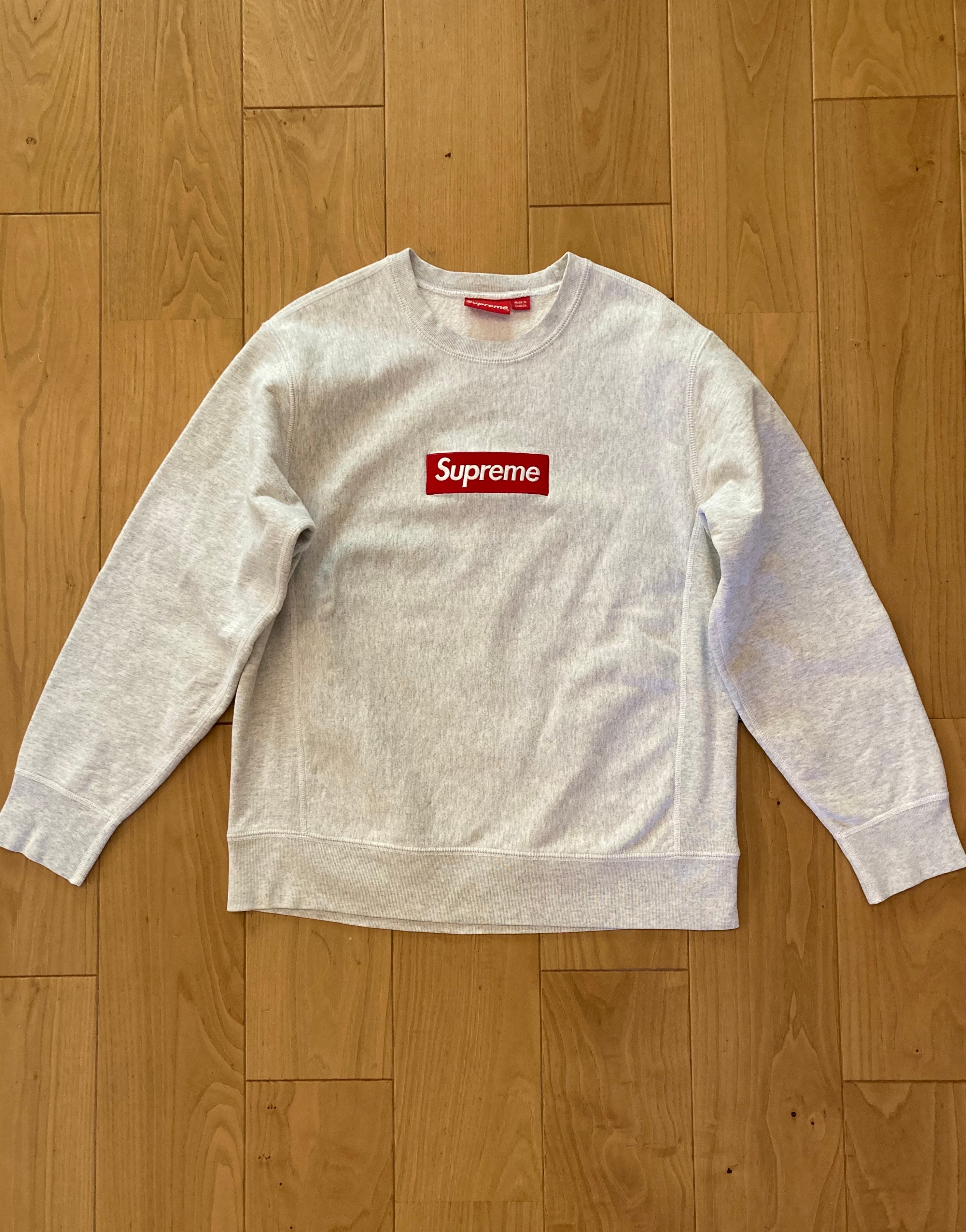 Supreme Box Logo Crewneck Sweatshirt "Ash Grey" (18FW)