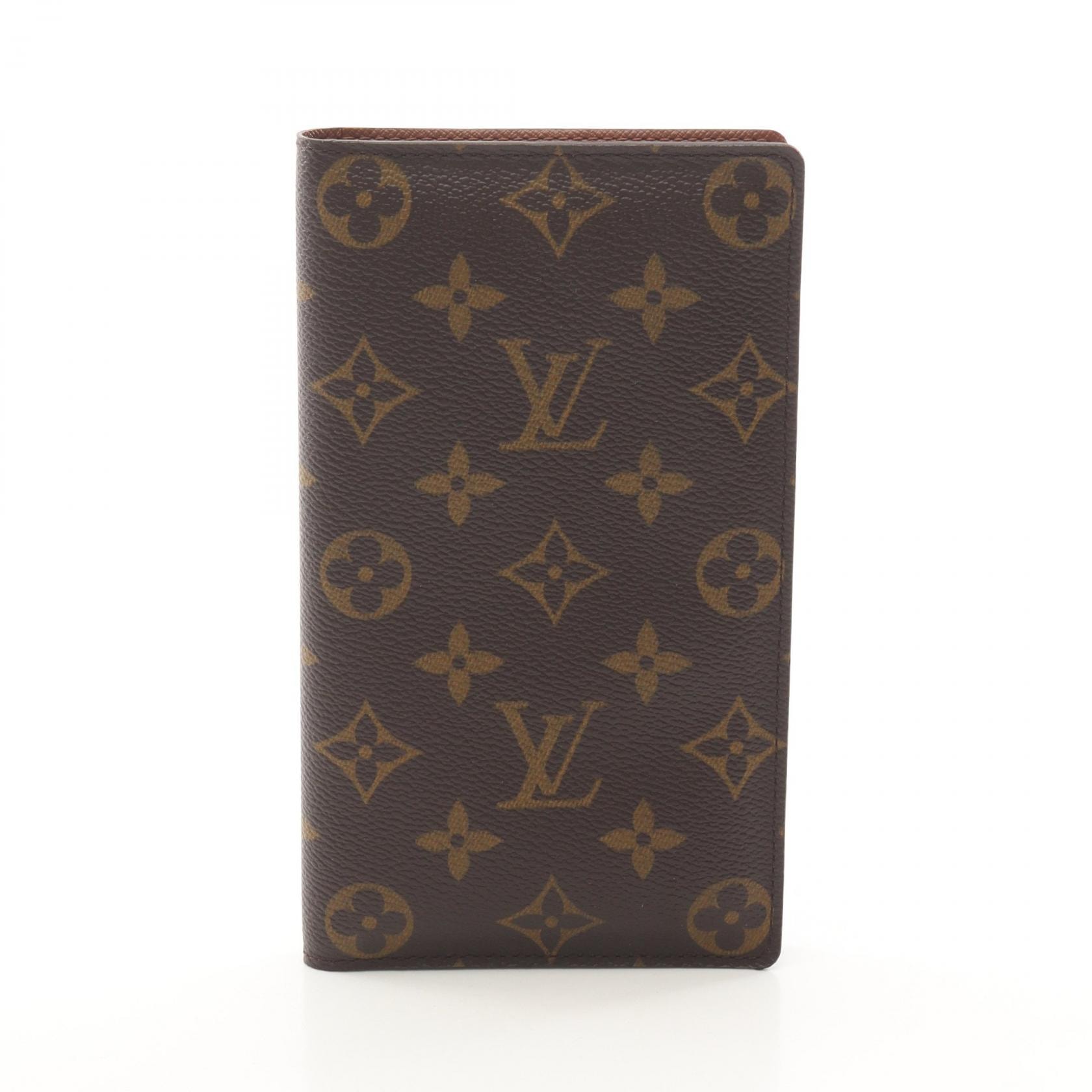 ルイ・ヴィトン LOUIS VUITTON ポルトシェキエカルトクレディ 二つ折り長財布 財布 キャンバス PVC モノグラム メンズ レディース ブラウン系 M62225 【中古】