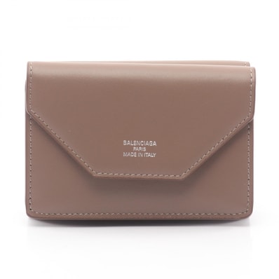 バレンシアガ BALENCIAGA Envelope ミニ ウォレット 三つ折り財布 財布 レザー レディース グレー系 7367302AABX2929 【新品】