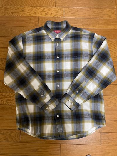 Supreme Brushed Plaid Flannel Shirt "Natural"