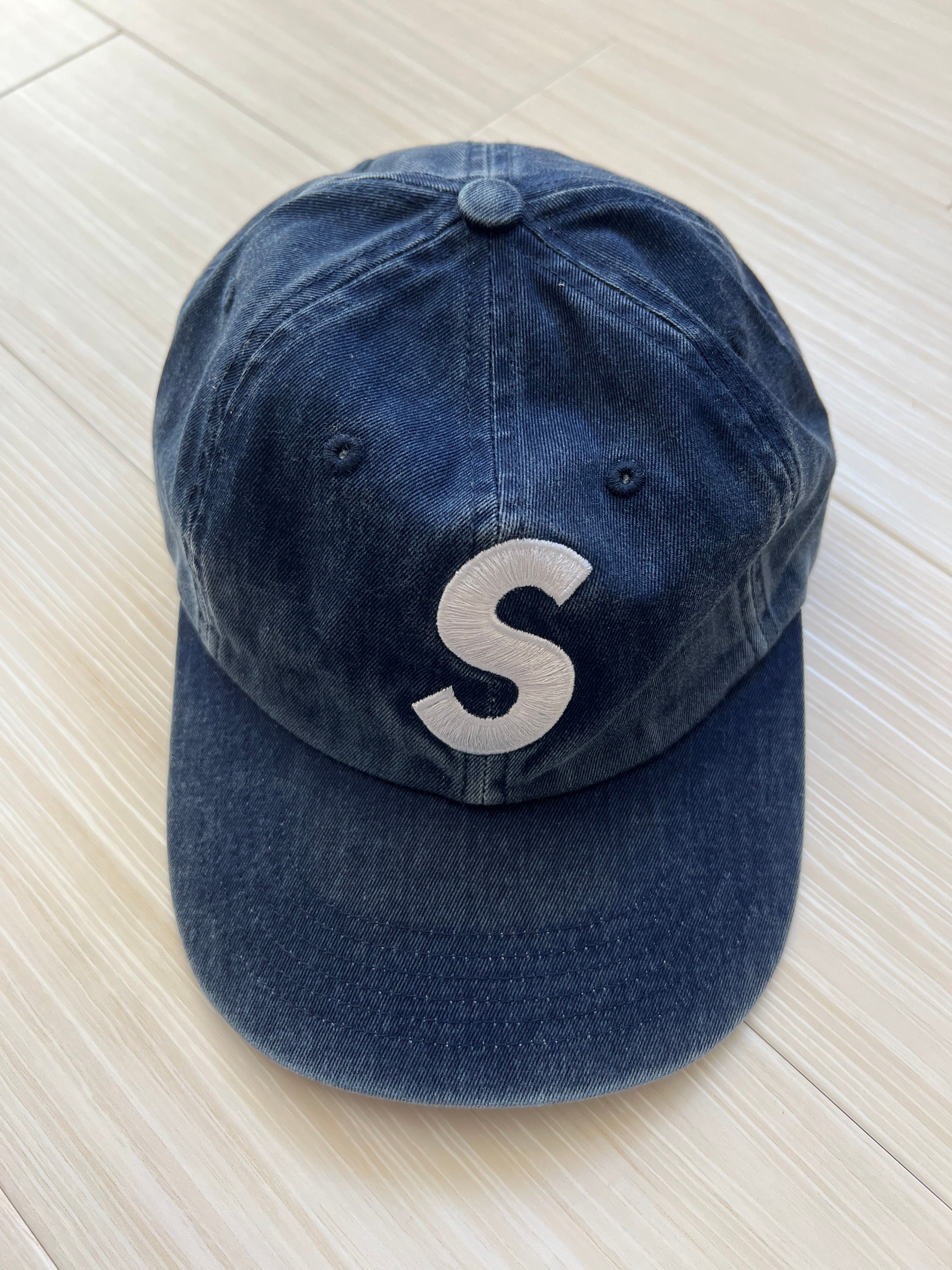 Supreme Pigment Print S Logo 6-Panel "Indigo"
