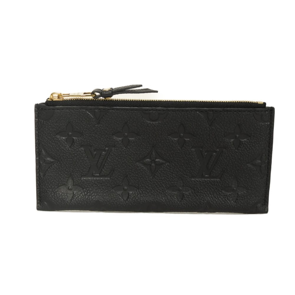 LOUIS VUITTON ルイ・ヴィトン ポルトフォイユ キュリーズ 小銭入れのみ LVロゴ フラワー ブラック 単体 単品 ポーチ モノグラム アンプラント ノワール コインケース M60287