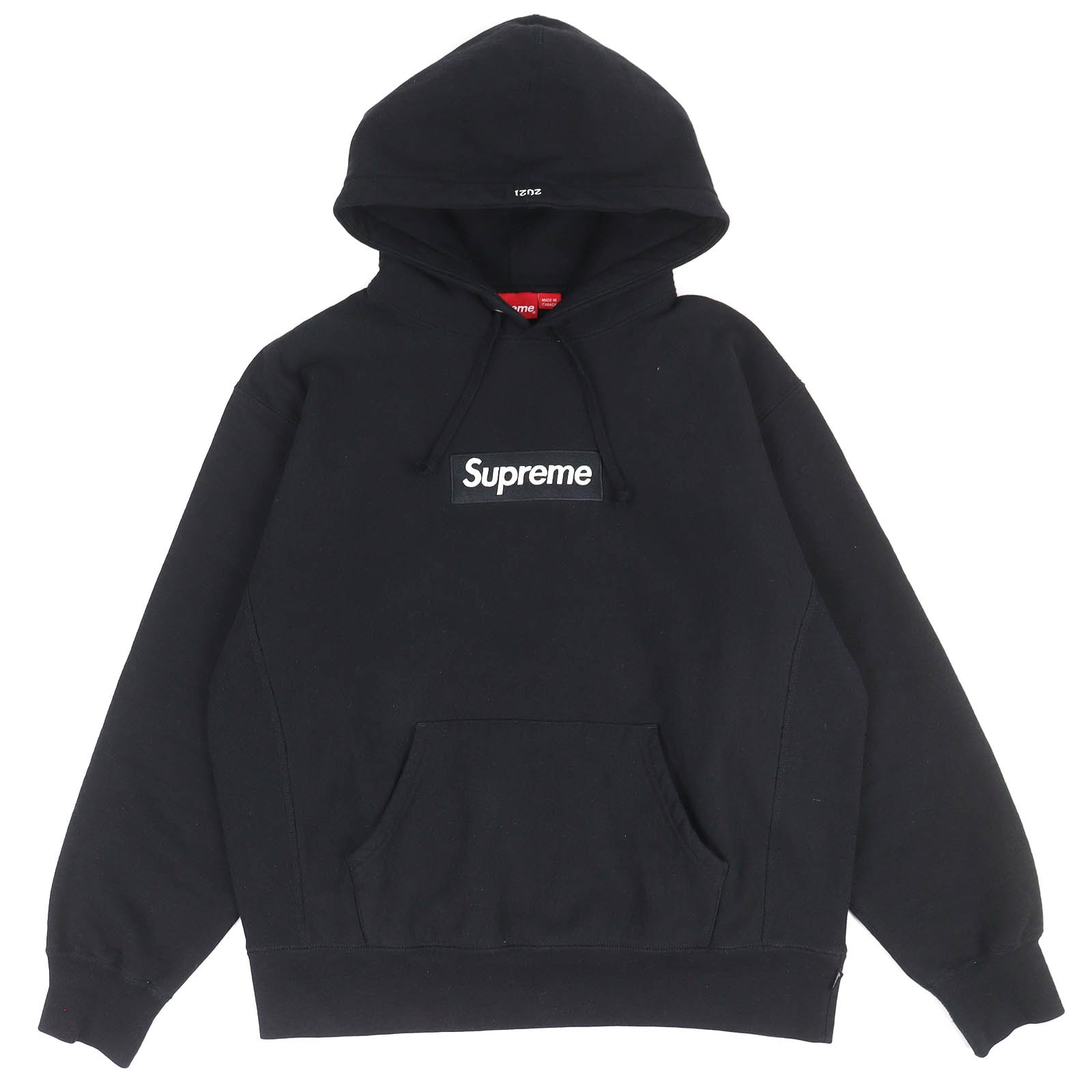 良品 シュプリーム ボックスロゴ フーディー パーカー ブラック メンズ S