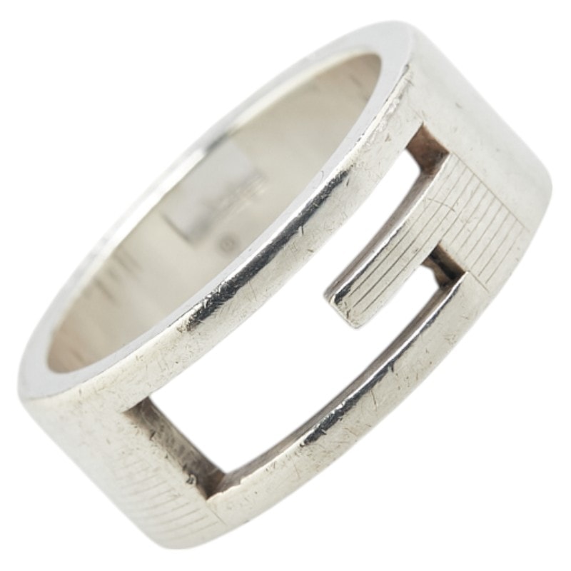グッチ ブランデッドG リング 指輪 #14 SV925 シルバー レディース GUCCI 【中古】