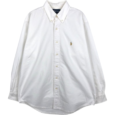 古着 ラルフローレン Ralph Lauren YARMOUTH 長袖 ボタンダウンシャツ メンズM相当/eaa666198