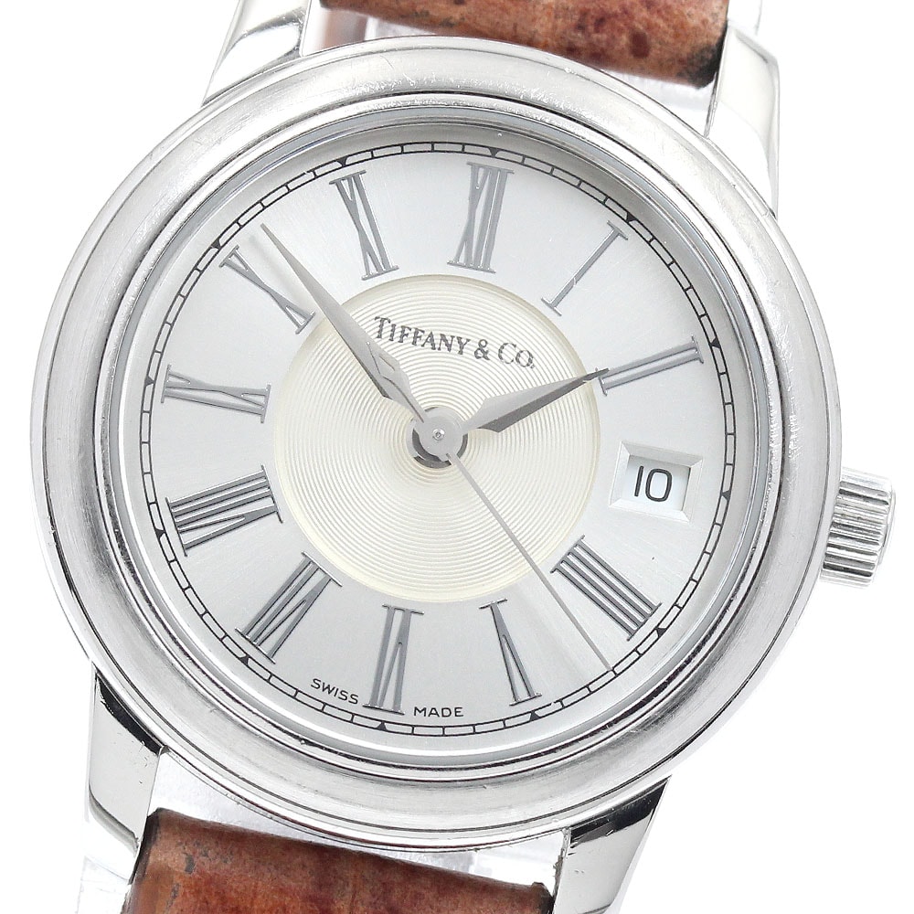 ティファニー マーク ラウンド デイト 自動巻き レディース 【中古】