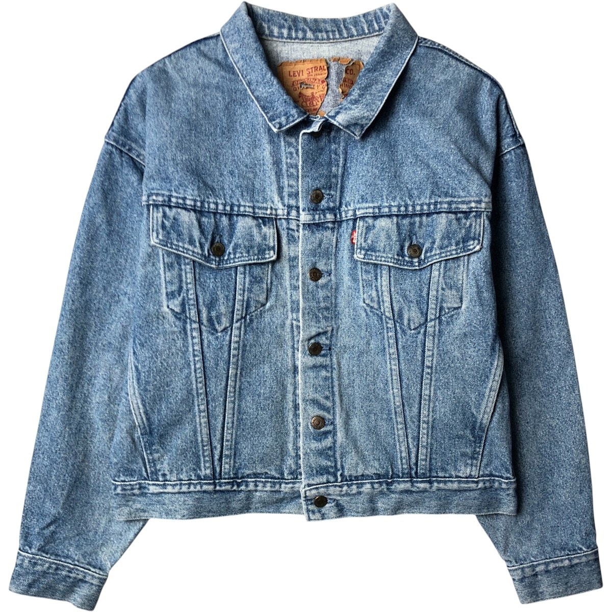 古着 ~90年代 リーバイス Levi's 70598-4891 デカパッチ デニムジャケット Gジャン USA製 メンズM相当 ヴィンテージ/eaa579584