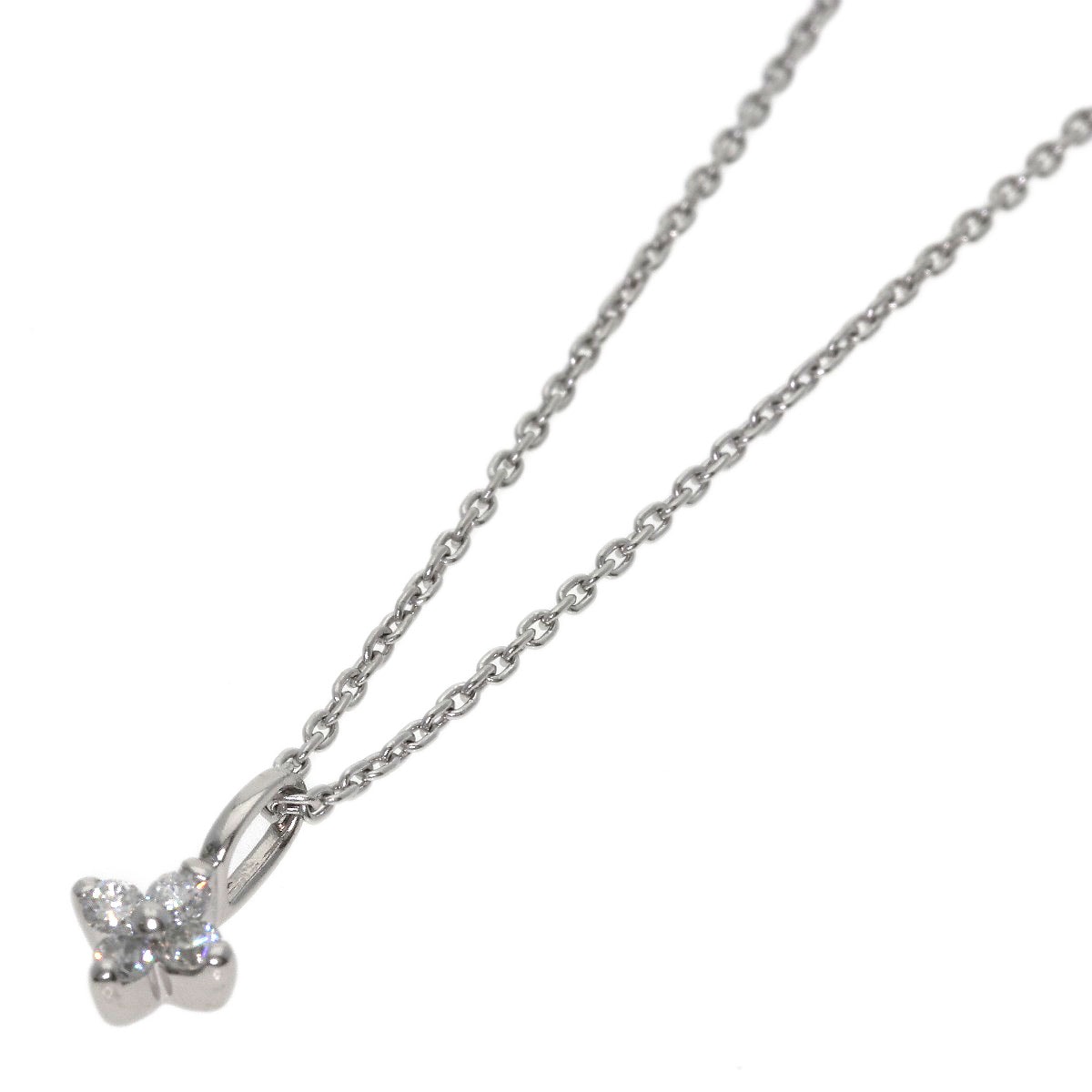 Dior ディオール フラワー ダイヤモンド ネックレス PT900 PT850 レディース [中古]