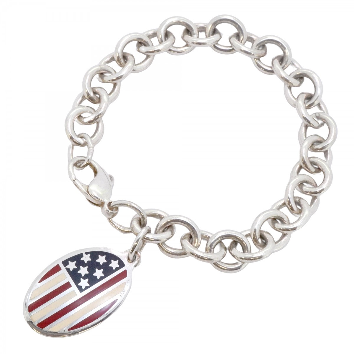 ★最終価格【6jcb0556-k】ティファニー ブレスレット アメリカ オーバル シルバー925【中古】レディース