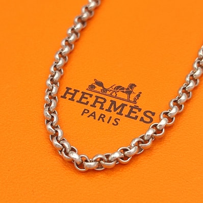 【美品】エルメス HERMES チェーンネックレス SILVER シルバー925 40cm