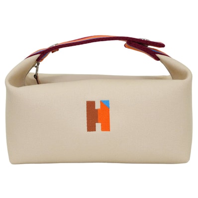 HERMES エルメス ハンドバッグ ブリッドアブラック PM H パヴィヨン ナチュラル/マルチカラー トワル シルバー金具 新品