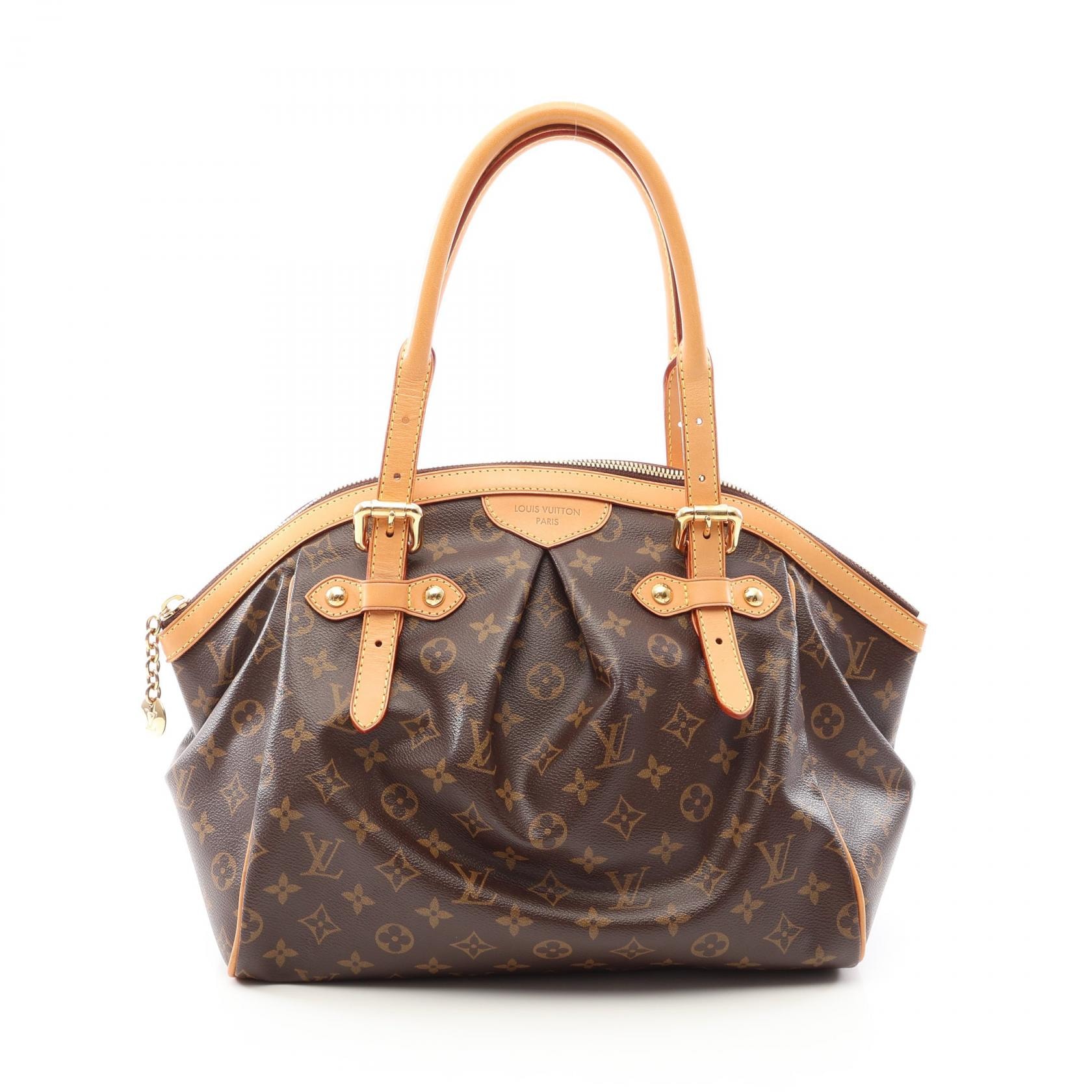 ルイ・ヴィトン LOUIS VUITTON ティヴォリGM ハンドバッグ バッグ PVCコーティングキャンバス レザー モノグラム レディース ブラウン系 M40144 【中古】