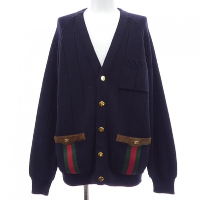 グッチ GUCCI ウェブ付きウールブレンドニットカーディガン 626349 XKBFJ カーディガン