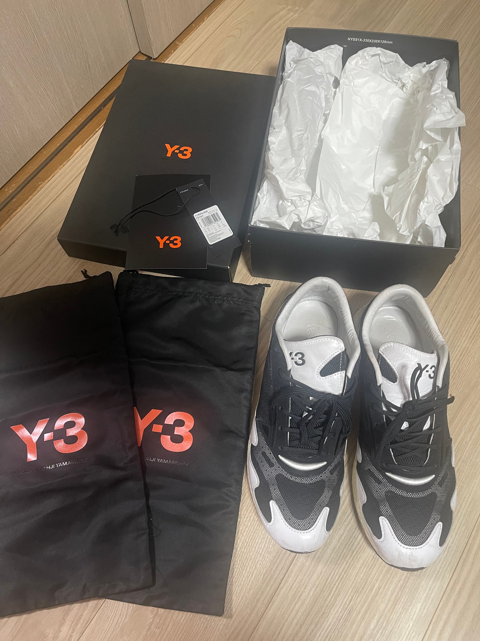 adidas Y-3 Rhisu Run Black White