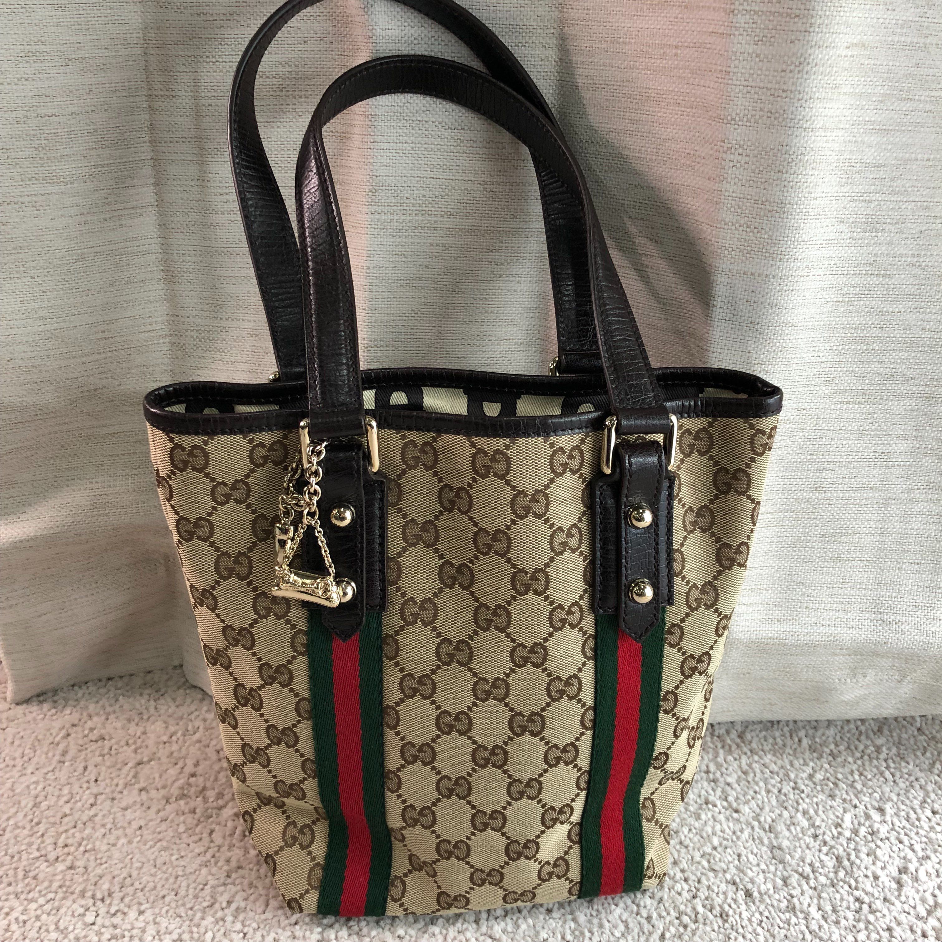 GUCCI GG Canvas Tote Bag "Beige"
