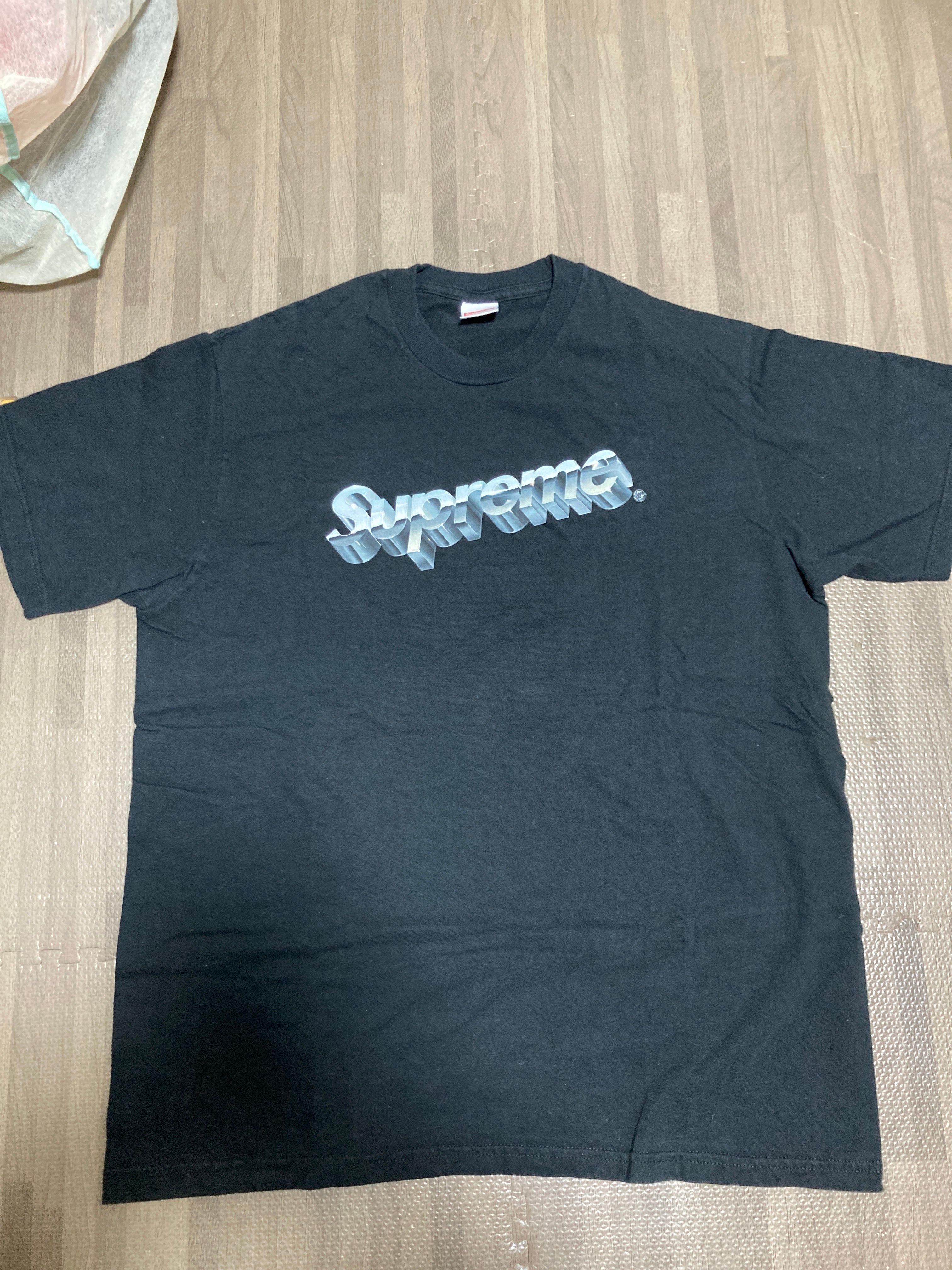 Supreme Chrome Logo Tee "Black"