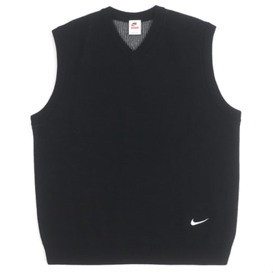極美品 シュプリーム ナイキ ベスト Sweater Vest ブラック L