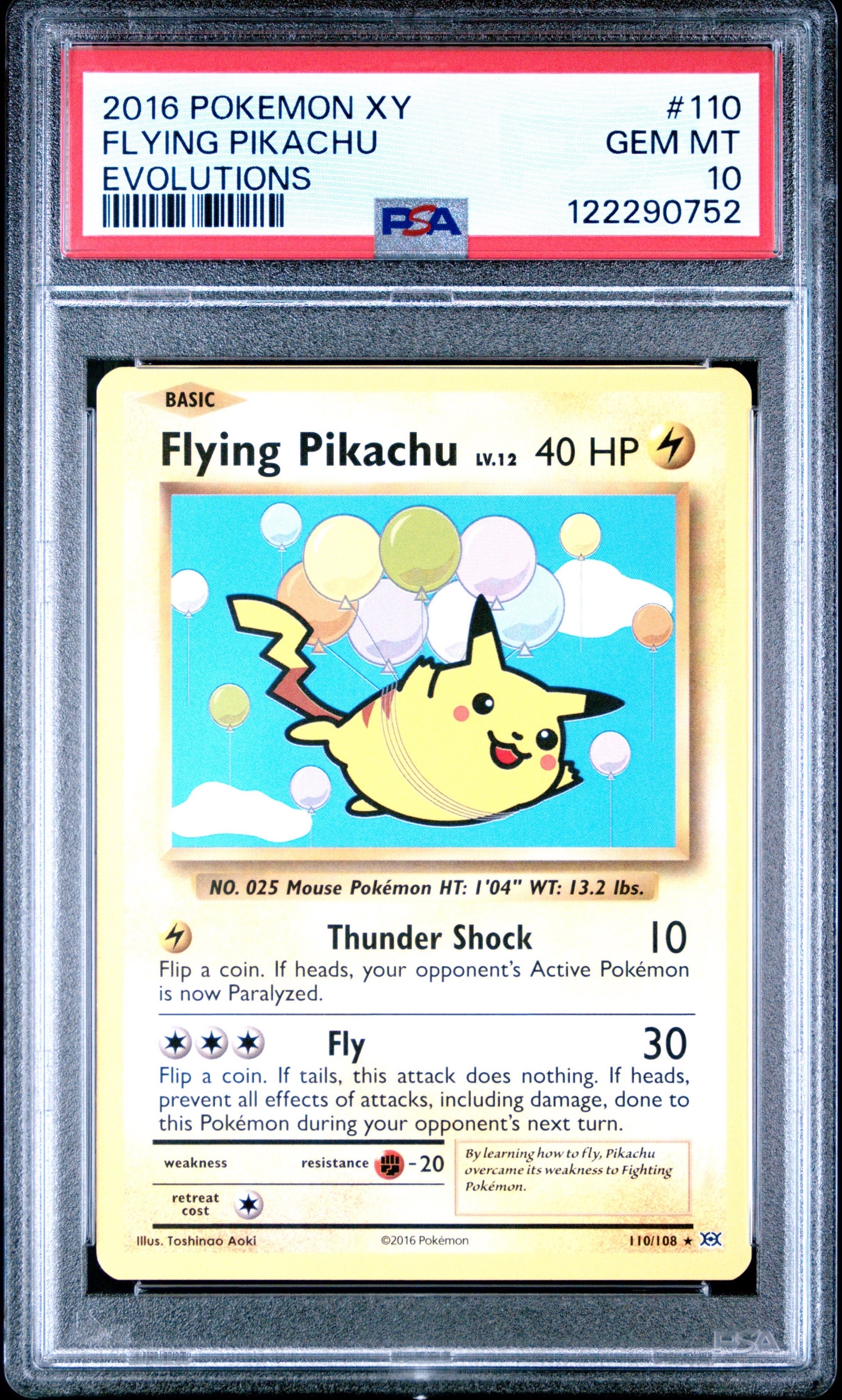 そらをとぶピカチュウ R [110/108]【英語版】(XY「エボリューションズ」)