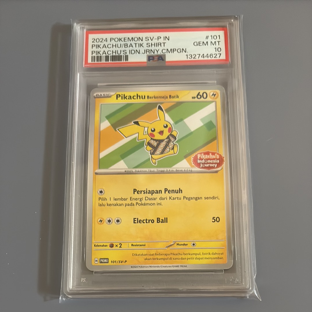 PSA10】バティックシャツを着たピカチュウ (ピカチュウ柄) P [SV-P 101