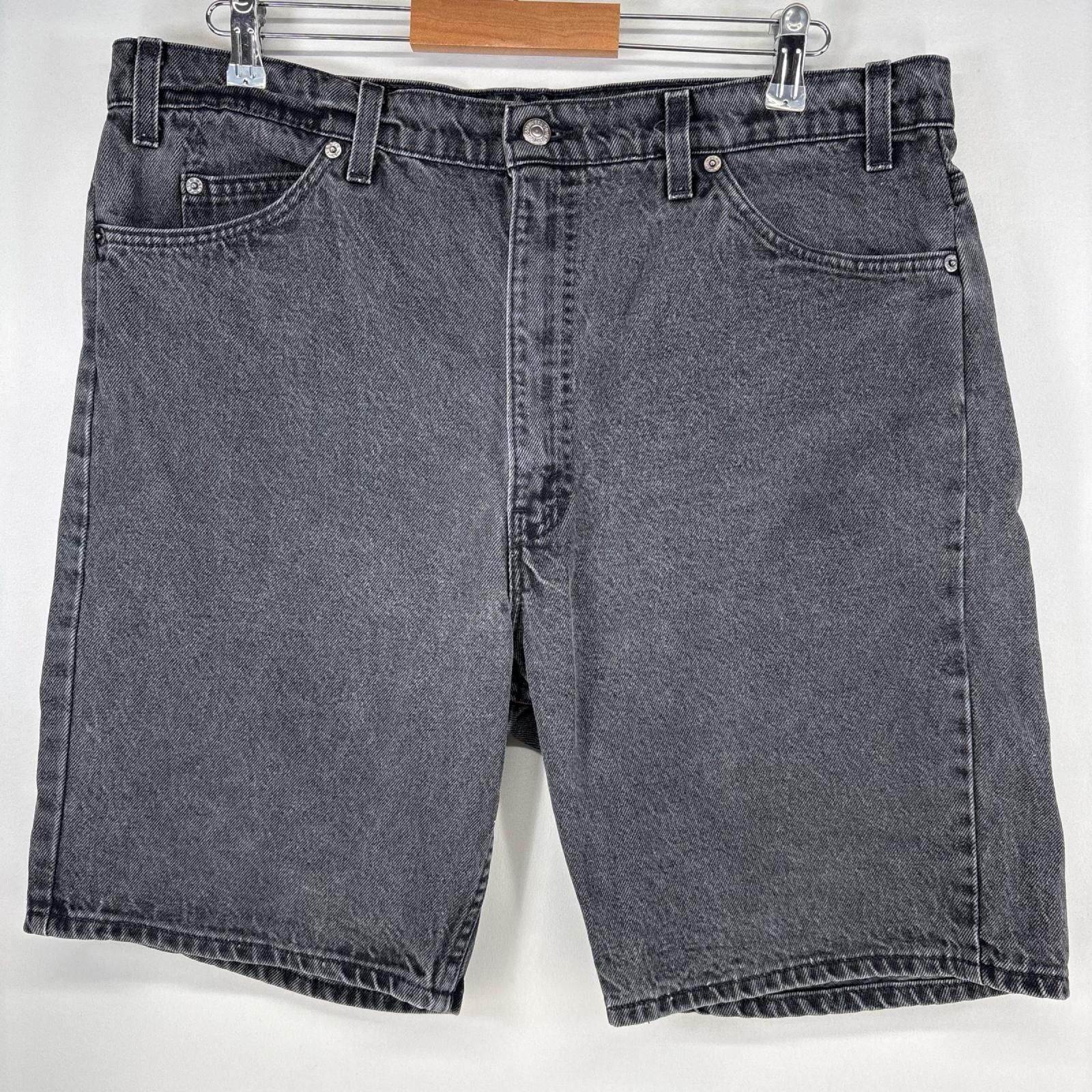 古着 90's/90年代 リーバイス Levi's USA製 ショートパンツ 505 デニム ハーフパンツ オレンジタブ ストレート w40  ブラック系 メンズ