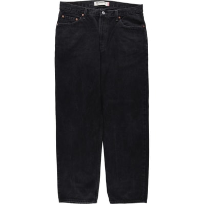 古着 リーバイス Levi's 550 RELAXED FIT ブラックデニム テーパードデニムパンツ メンズw37相当/eaa649182