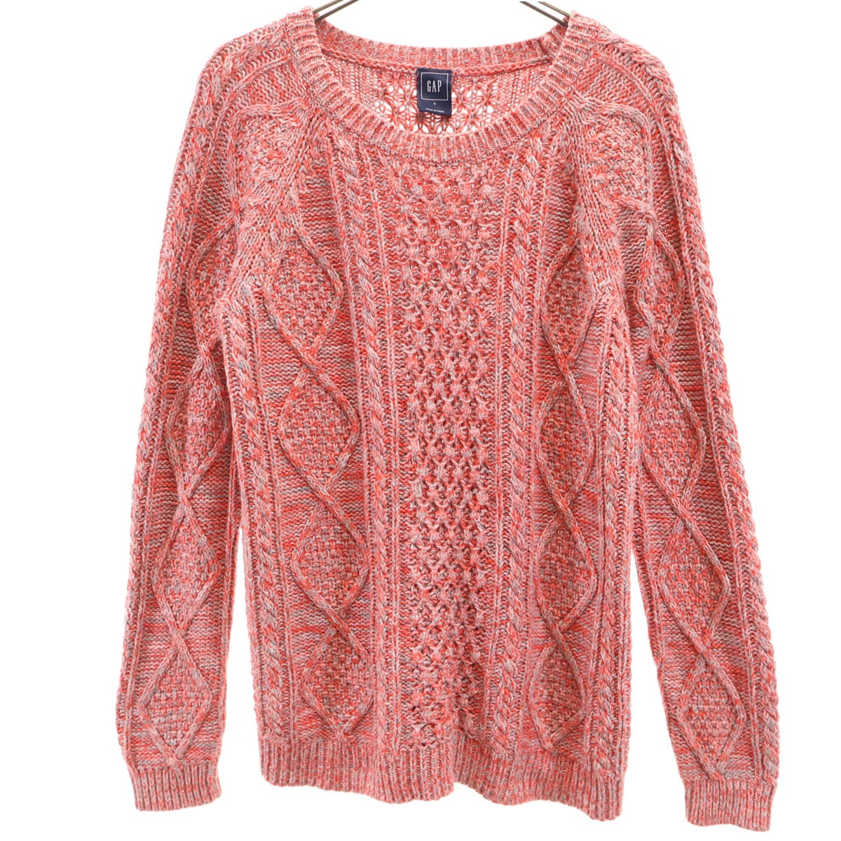 美品 GAP ギャップ 長袖 ニット S レッド系 セーター