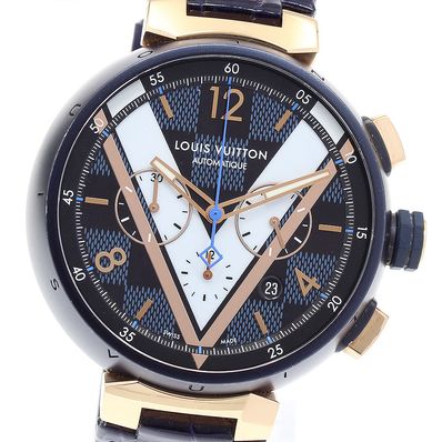 ☆良品 ルイ・ヴィトン タンブール ダミエコバルト QA090 メンズ 【中古】