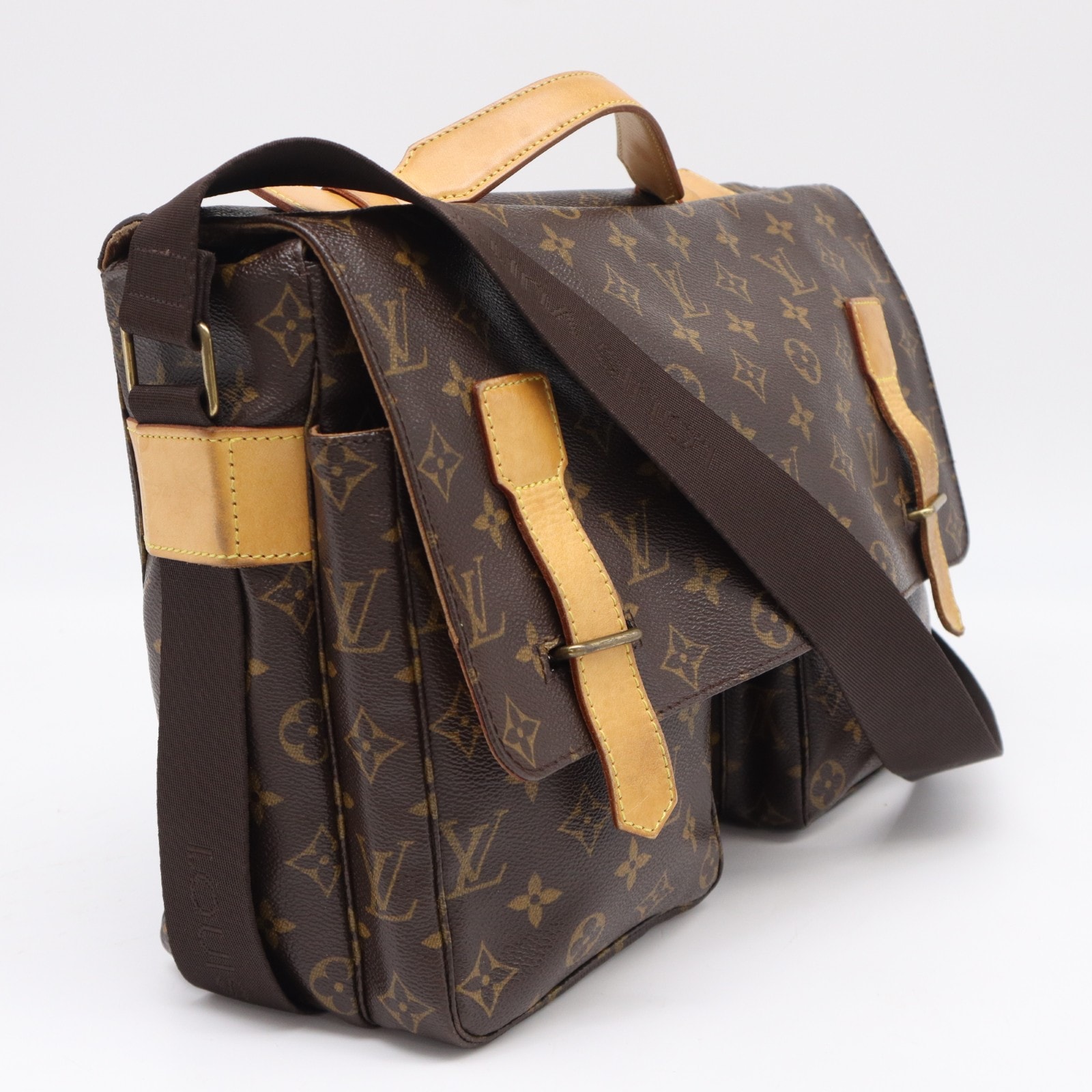 LOUIS VUITTON ルイ・ヴィトン モノグラム ブロードウェイ スペシャルオーダー M50206 ショルダーバッグ ブラウン ベージュ コーティングキャンバス レザー レディース