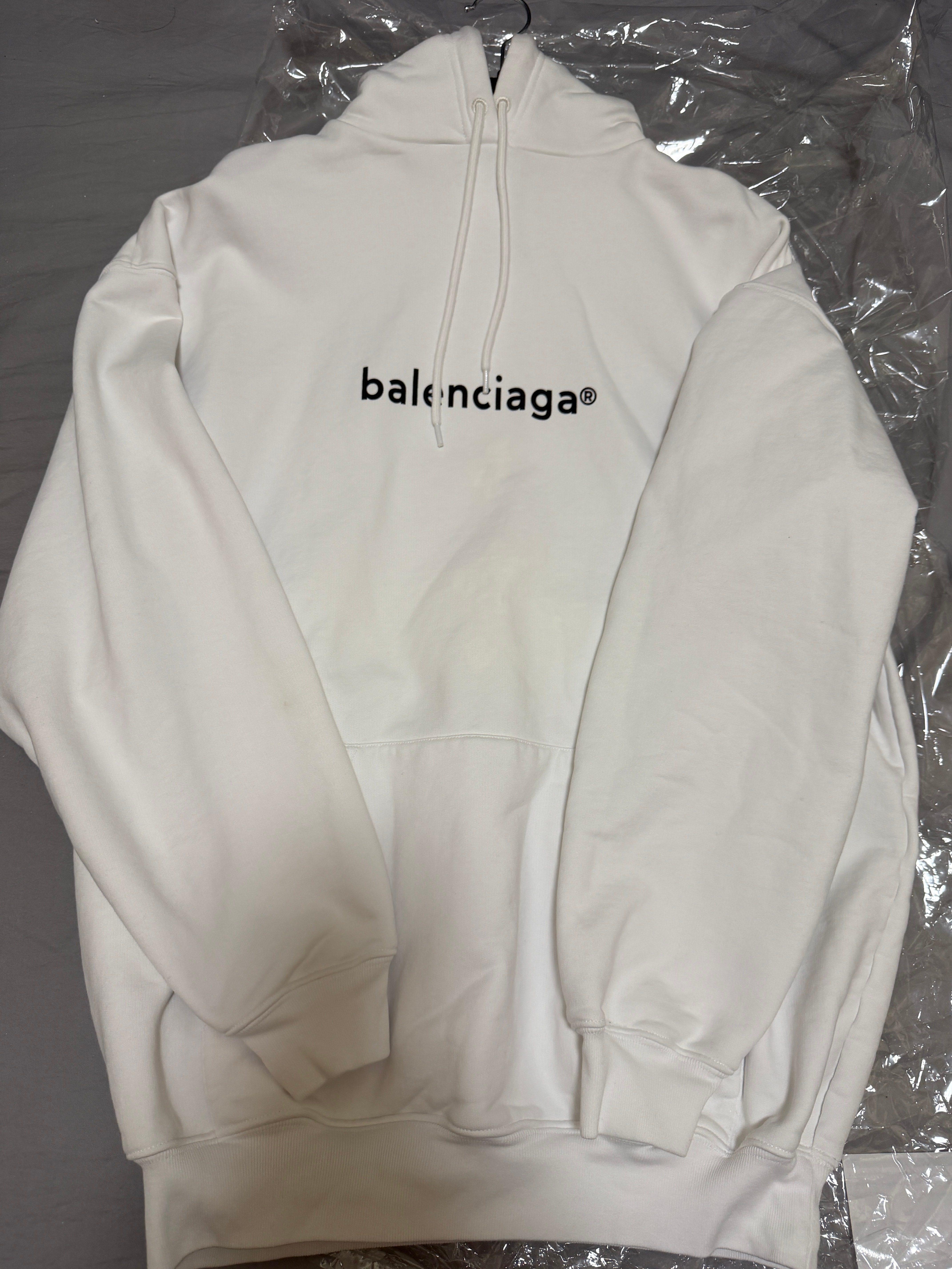 BALENCIAGA New Copyright Medium Fit Hoodie "Grey"