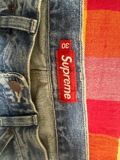 Supreme Worn Double Knee Painter Pant (25SS) "Denim"