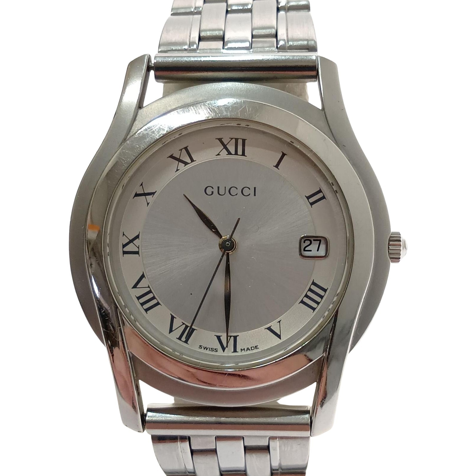 D (傷や汚れあり)】□□GUCCI グッチ 腕時計 ラウンドフェイス