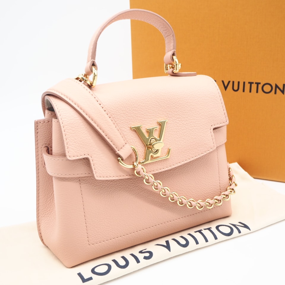 極美品 LOUIS VUITTON ルイ・ヴィトン トリヨン ロックミー エヴァー MINI ローズトリアノン M21088 2wayショルダーバッグ ピンクベージュ トリヨンレザー レディース