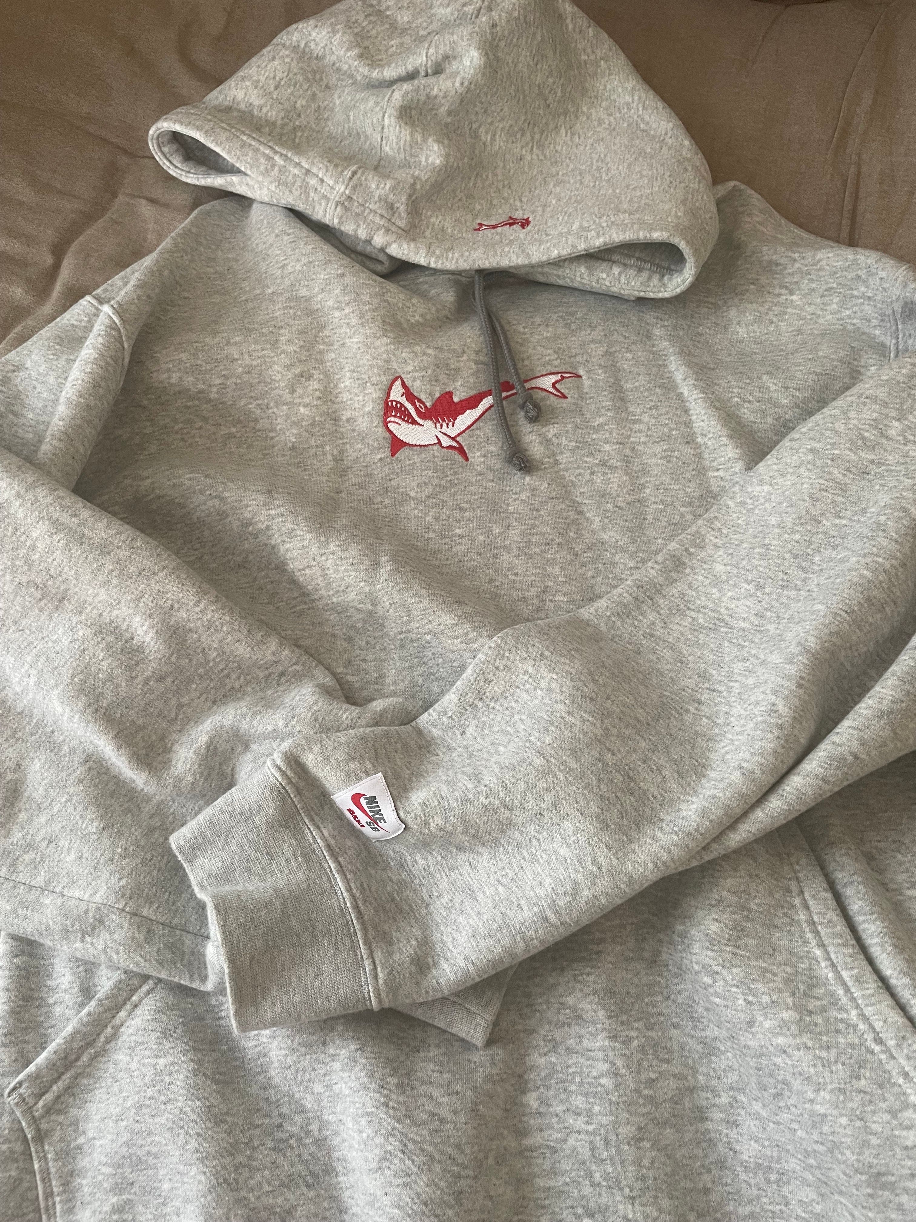 Nike SB OSKI FLEECE SKATE PULLOVER HOODED SWEATSHIRT "Grey Heather"