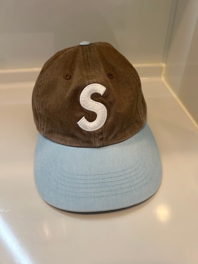 Supreme Pigment Coated 2-Tone S Logo 6-Panel "Brown"