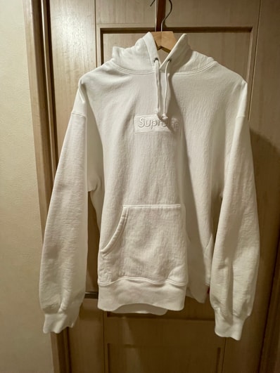Supreme Box Logo Hooded Sweatshirt "White" (23FW)