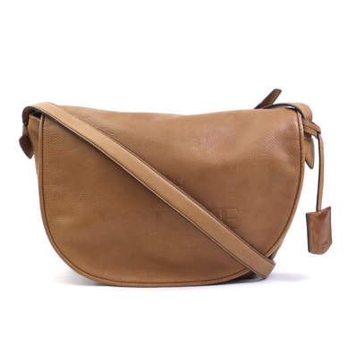 ロエベ LOEWE ショルダーバッグ レザー ブラウン ユニセックス【中古】 r11467i