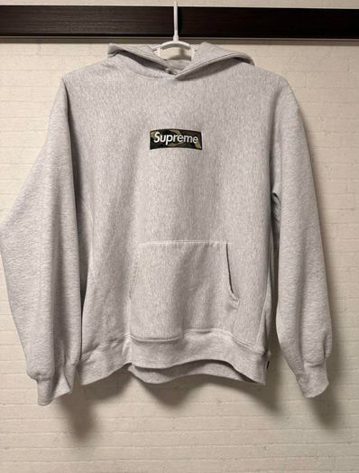 Supreme Box Logo Hooded Sweatshirt "Ash Grey" (23FW)