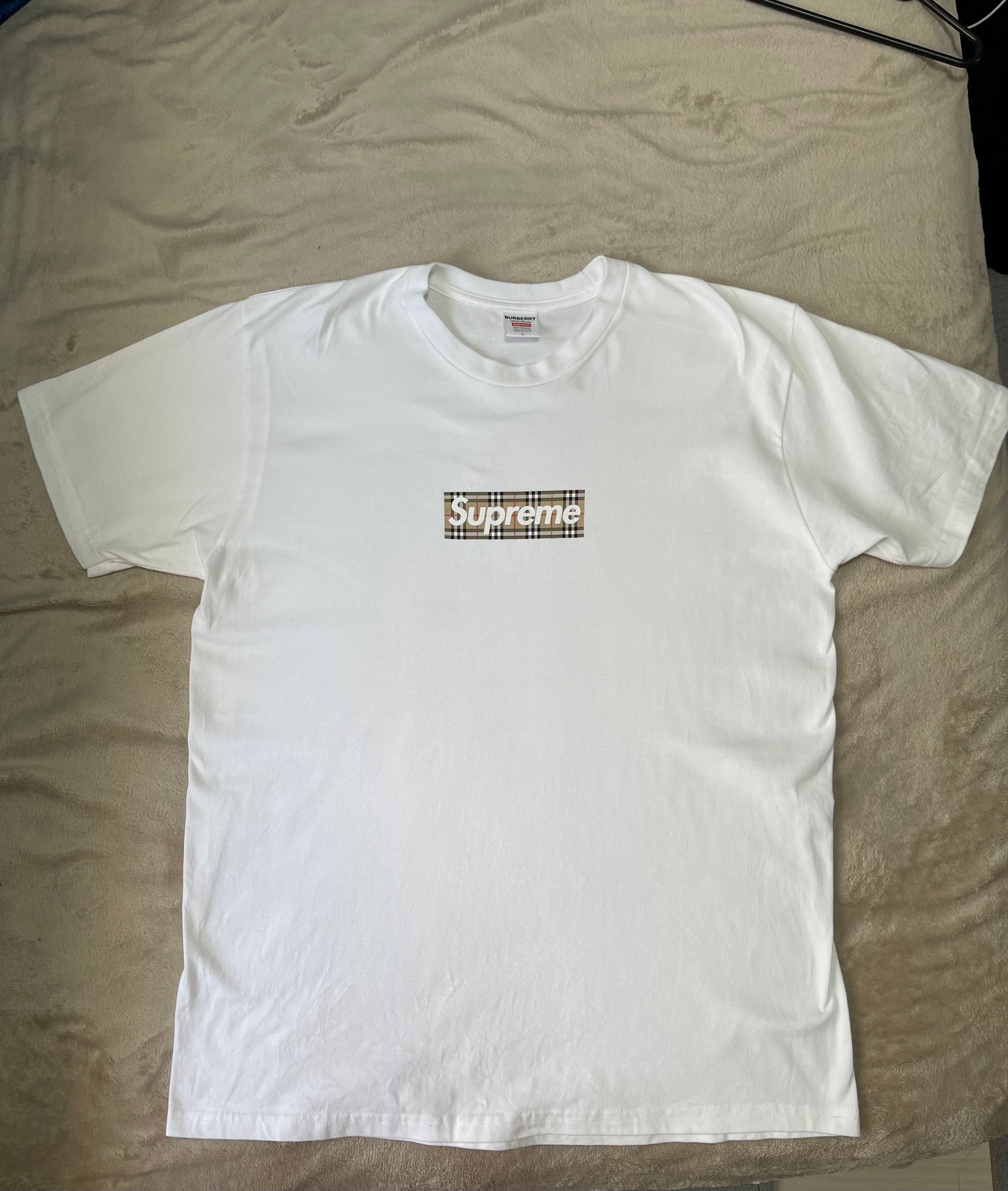 Supreme / Burberry Box Logo Tee "White"
