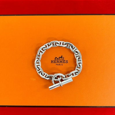 HERMES エルメス シェーヌダンクル MM 16コマ シルバー925 ブレスレット シルバー
01000