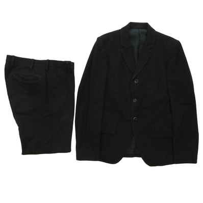 UNDERCOVER アンダーカバー セットアップ UNDERCOVERISM アンダーカバイズム 3B テーラードジャケット スラックス パンツ セットアップ ブラック系 1【中古】
