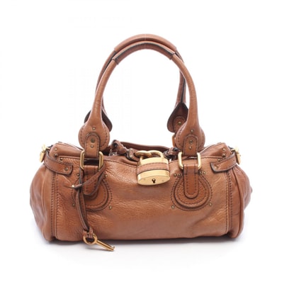 クロエ Chloe パディントン ハンドバッグ バッグ レザー レディース ブラウン系 【中古】
