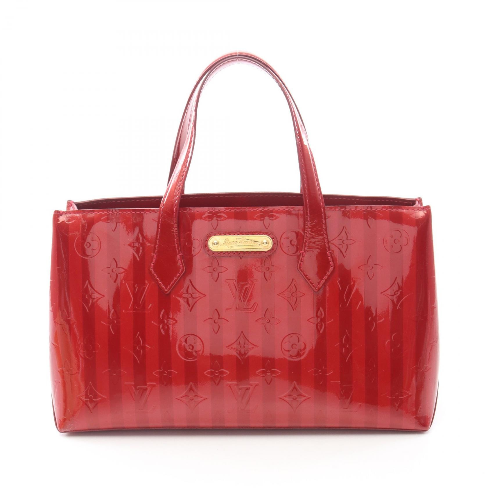 ルイ・ヴィトン LOUIS VUITTON ウィルシャーPM ハンドバッグ バッグ レザー モノグラム・レイユール ポムダムール レディース レッド系 M91702 【中古】