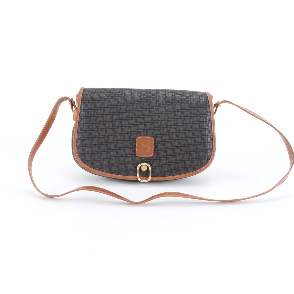 ■美品 バリー Bロゴ エンボスショルダーバッグ レザー