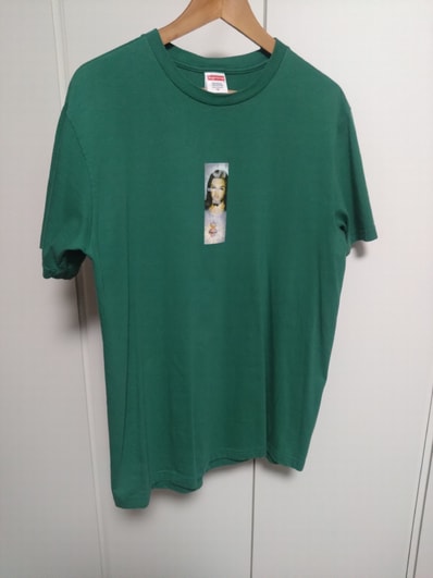 Supreme Prayer Card Box Logo Tee "Light Pine"